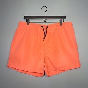 PRIMARK Neon Orange Sherbet Swim Trunks